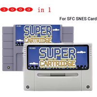 SUPER EVERDRIVED 4000 in 1 Game Cartridge V1 Flash Card For SNES Super Famicom 16 bit US/EU/JP Version Video Game Console