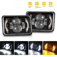 4x6 Square Led Headlight Sealed High Low Beam DRL Turn Signal Light for Kenworth Peterbilt H4651 H4652 for Chevrolet S10 1995