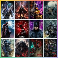 Mosaic Diamond Painting Art 5d Stitch American DC Comic Superhero Batman Hanging Offers Kit Set Bathroom Decor Children Big Si