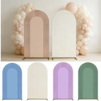 Solid Color Arch Stripes Backdrop Cover Birthday Wedding Party Baby Shower Chiara Arch Wall Decor Photo Photography Backgrounds