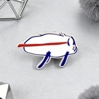 Funny Josh Allen Potato Buffalo Enamel Pin Buffalo Bills Hand Drawn Logo Brooch Football Sports Fan Art Badge Meme Jewelry Gift