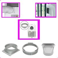 13cm/15cm Air Conditioner Exhaust Hose Pipe Connector Coupler Portable Replacement Air Conditioner Accessories Window Adaptor