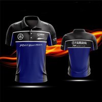 YAMAHA Racing Team Summer New Polo Shirt Exclusive Racing Edition MXGP Off Road Cycling Short Sleeved Track Uniform Work Clothes