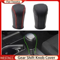 Leather Car Gear Shift Knob Cover for Toyota Corolla Rav4 Rav 4 Camry Yaris L 2014 2015 2016 2017 2018 2019 Handball Cover
