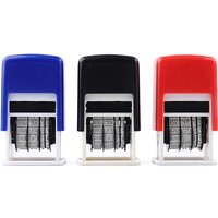 DIY Handle Account Date Stamps Stamping Automatic Ink Return Mini Self-Inking Stamps For Office Supplies Date Wheel Stamp