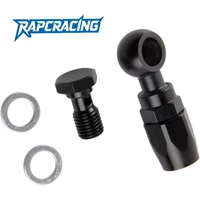 Motorcycle Hydraulic Stainless Steel Nylon Braided AN6 Fuel Oil Hose Fitting Banjo 12 14mm With Clutch Screw M12 M14 X 1.5