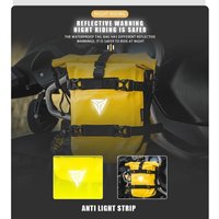 PVC Motorcycle Bumper Bag Waterproof Large Capacity Protective Bar Side Bag Adjustable Scratch proof Motorcycle Repair Tool