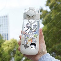 Children Cute Plastic Water Bottle 400ML SKZ ooed Portable Juice Container Cups Kid Cartoon Anime Cup for Travel Sport Gift 2026