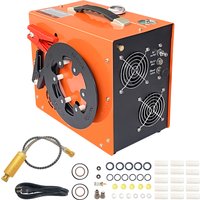 Portable PCP Air Compressor 350W Powerful Motor Max 6000Psi/400bar Water and Fan Cooling 12V Auto Stop Air Compressor