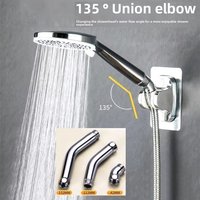 135-degree Showerhead Angle Adjustment Stainless Steel Extension Angle 4-inch Elbow Adapter Top Spray Elbow Shower Accessories