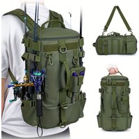 This multi-functional outdoor fishing backpack can also be used as a travel picnic bag, suitable for fishing and picnics.