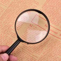 High Definition Plastic Handle Handheld 5X Magnifier Lens Diameter 60mm Magnifier Handheld 5X Magnifying Glass For Reading