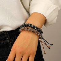 Personality Punk Dark Style Dragon Bone Hand-woven Adjustable Bracelet for Men Women Trendy Couple Jewelry Accessories Gifts