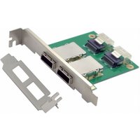 Mini SAS SFF-8087 to SFF-8088 Dual Ports PCI Card Adapter for Internal External SAS Connection