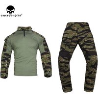 Emersongear Tactical G3 Combat Suit Shirt Pants With Knee Pads Update Ver Camo Airsoft Civilian Combat Uniform Hunting Clothes