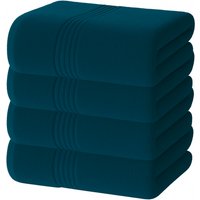 Set of 4 Large Bath Towels, 75x135cm, 100% Cotton, Super Soft and Absorbent, Everyday Use Towel, Home, Spa, Hotels