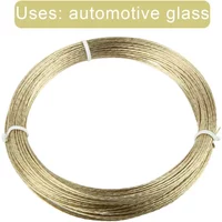 Wire Braiding Line 22m Length Automotive Braided Car Cutting Glass Gold Removal Roll Thickness 0.8mm Brand New
