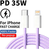 35W PD Fast Charging Cable For iPhone X XR XS Max 11 12 13 Mini 14 Pro Max 7 8 Plus Rapid Charge USB C Data Cables