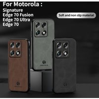 Retro Men Business Sle Leather Car Magnetic Holder Case for Motorola Signature Edge 70 60 50 40 Neo Ultra Fusion Protect Cover