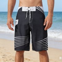 Beach pants, men's quick drying surfing pants, summer men's casual travel hot spring shorts, cropped shorts, swimming pants