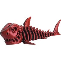 3D Printed Shark, Skeleton Model Jointed Full Movable Birthday Gift Realistic Animals Decorative Desktop