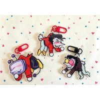 Cute Spamton Acrylic Keychain PendantBag Charm, Cartoon Backpack Zipper Buckle Accessories, Funny Gamer Gift for Boys and Girls
