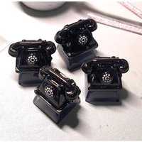 Call Me Customized Phone Keycap Personalized Handmade Black Transparent Keycaps for Mechanical Keyboard