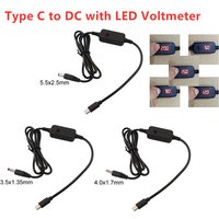 Q39D USB C Type C to 4.0x1.7mm 5V 9V 12V 12V 20V Adjustable PD Power Cable for Light Fan Toy Laptop Routers DVR and more