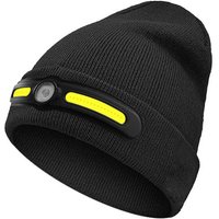 AliExpress NONE 1/2pcs COB Headlamp Warm Hat 2 in 1 Winter Knitted Beanie with Built in Warning Work Light for Outdoor Sports Activities