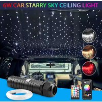 Lumière LED ciel étoilé 6W, accessoires de décoration intérieure de voiture, plafonnier en Fiber optique