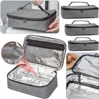 Square Thermal Lunch Bag Large Ice Pack Insulated Cooler Storage Bags Thicken Snack Bag Food Carrier Breakfast Organizer