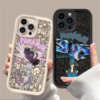 P-Pokemons Lucario Mewtwo Phone Case for Huawei P50 Honor X7d X9d 400 300 200 X8A X8B X9b X9a Magic8 Magic7 X9c Smart Lite Pro