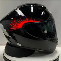 AliExpress NONE 1PC Motorcycle Helmet Stickers, Creative Red Eyebrow Design - Suitable for Motorcycle & Car Rearview Mirrors,Motorcycle, Bicycle