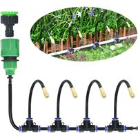 Outdoors Mist Nozzle Kits Micro Drip Irrigation System Garden Spray Watering Adjustable Brass Sprinkler