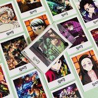 Demon Slayer Cartoon LOMO Cards, Giyuu Tomioka & Muichiro Tokitou Anime Merch, High-Definition Graduation Message Greeting Cards
