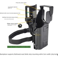 Uniwersalna kabura do montażu pod lampę taktyczną 6354do, kompatybilna z VP9T P99 P320 P1 Glock TLR1 X300D66