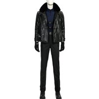 Adult Leon Kennedy Cosplay RE9 Remake Costume Leather Jacket Halloween Cosplay Outfits
