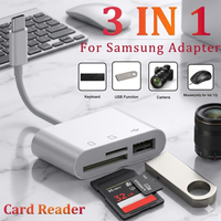 For iphone 3 in 1 USB Camera Adapter SD TF Card Reader for iPhone 14 13 12 11 Pro Max iPad Memory Card Converter