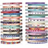Ensemble de 48 rouleaux de ruban Washi Agutape, rubans Washi de masquage décoratifs maigres en feuille d'or, ruban de masquage DIY de 3MM de large