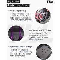 AliExpress NONE Upgrade CNC Engine Chassis Protection Cover Guard for Surron Light Bee Dirt Pit Bike Accessories Motor Guard Plate Skid Plate
