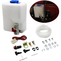Bouteille de lave-glace universelle, 1,5 l, 12V, pompe de réservoir, système d'essuie-glace, Kit de réservoir, interrupteur à Jet, outil de nettoyage