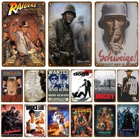 Vintage Film Metal Sign Movie Industrial Deco Retro Tin Sign Aesthetic Living Room Metal Wall Decor Decoration Vintage Poster