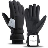 AliExpress GTUBIKE Men Winter Waterproof Cycling Gloves Sports Running Motorcycle Ski Touch Screen Fleece Gloves Non-slip Warm Full Fingers