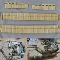 1/16 M1A2 TuskII Parts Body A set Armor 3918 RC Tank Simulation Military Plastic Parts DIY Explosion Proof HengLong Model
