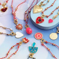 Boho-Stil, Natur-Baumwollschnur, langer Knoten, Perlenschmuck, buntes geflochtenes Seil, Pullover, Amulett, Party, Sommer, Strand, Geschenkzubehör