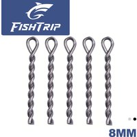 FishTrip 25Pcs 8MM Quick-release bait hook Stainless steel bait connection needle Bait piercer Carp fishing accessories