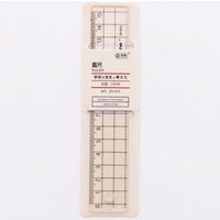 15cm Thick Plastic Ruler Wave Transparent Ruler Measuring Ruler Drawing Stationery Ruler Digital Scale Ruler