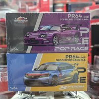 POP RACE 1:64 Tokyo Modification Exhibition Hong Kong 2026Top Secret Supra A80 Alloy Car Die Casting Model