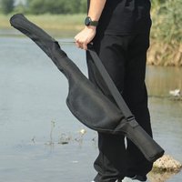 New Portable Folding Fishing Rod Bag Black With Shoulder Strap Fishing Pole Reel Bag 120/130CM Fishing Rod Case