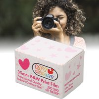 Loving Heart 35mm Black And White Print Film ISO 200 HD Waterproof 35mm Print Film 8/18 EXP Camera Film for 135 Cameras